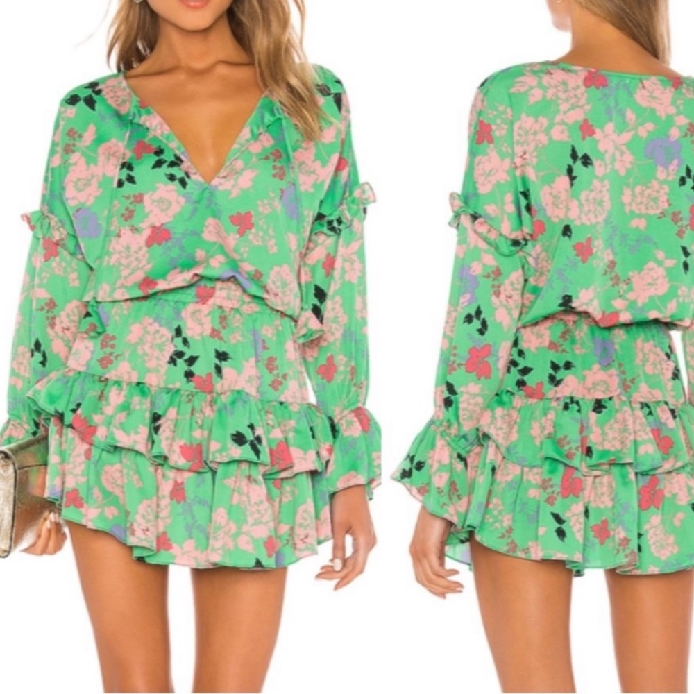Misa Los Angeles Amalya Long Sleeve mini Dress